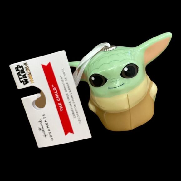 MANDALORIAN GROGU The Child Christmas Ornament 1 1/4” long & 3/4” wide - Picture 1 of 2